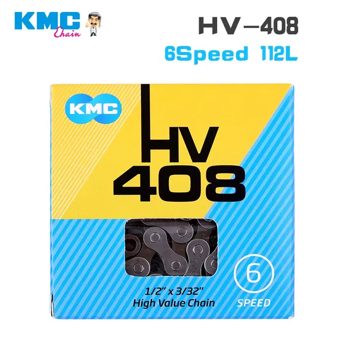KMC – chaîne de vélo vtt 1 6 7 8 9 10 11 12 vitesses, chaînes de vélo de ville à vitesse unique X8 X