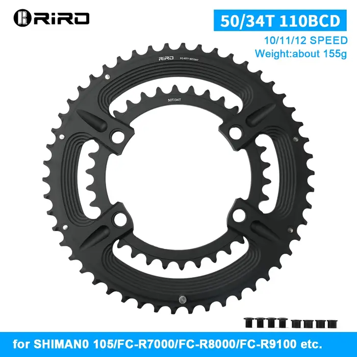 RIRO Road Bike 4 Boulons 110BCD Plateau 105 FC-R7000/corde TEGRA FC-R8000 / DURA-ACE FC-R9100 asymét