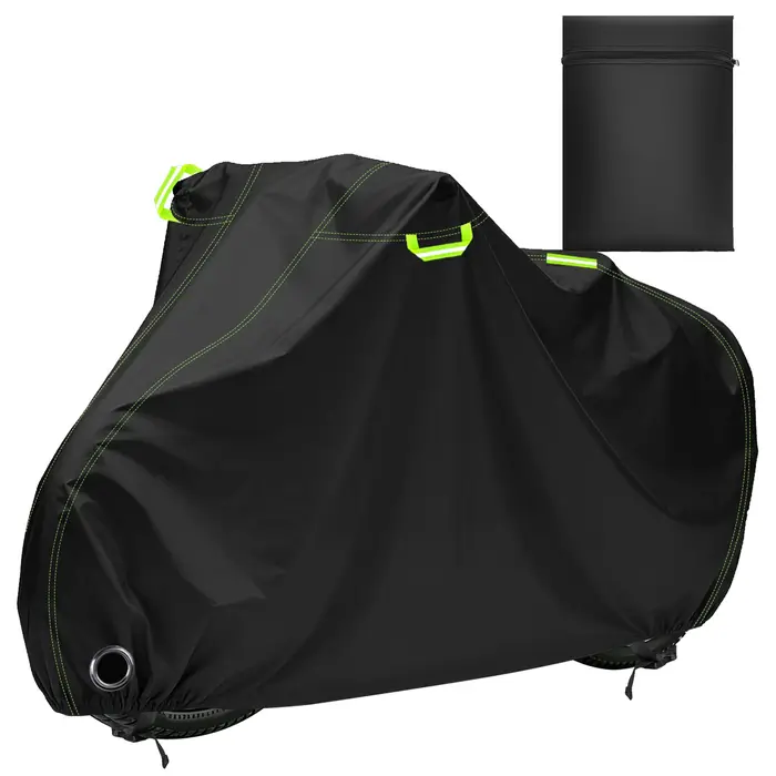 Housse de vélo 210D Oxford, stockage extérieur, imperméable, anti-UV, avec trou pour cadenas et band