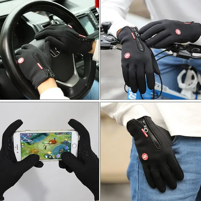 Gants de cyclisme d'hiver pour hommes et femmes