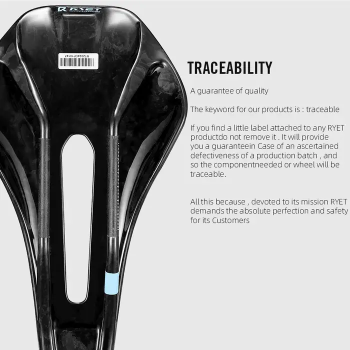 RYET 3D imprimé selle de vélo entièrement en carbone 245mm * 135/145/155mm selle de vélo pour vtt gr