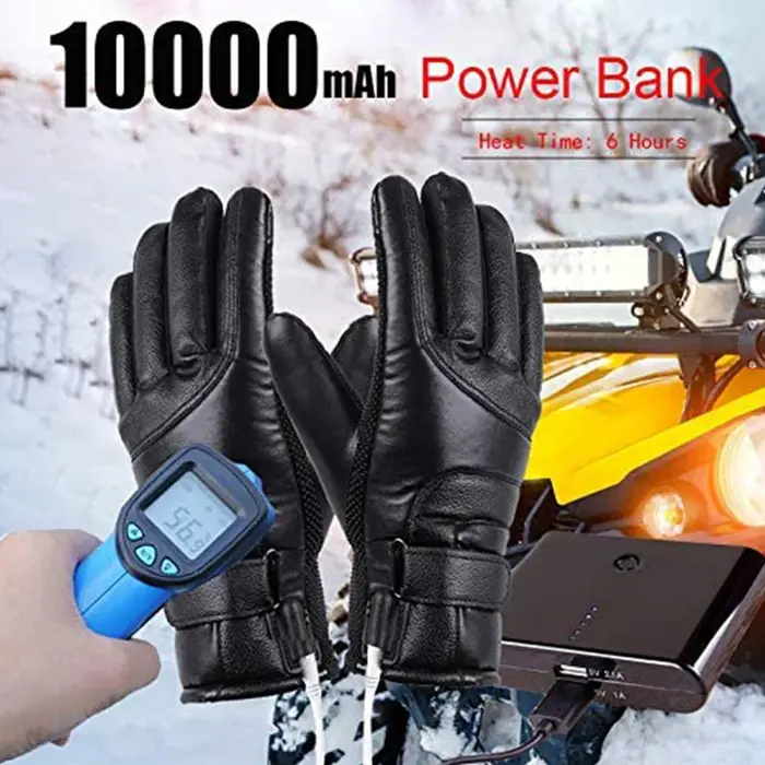 Gants de cyclisme thermiques imperméables