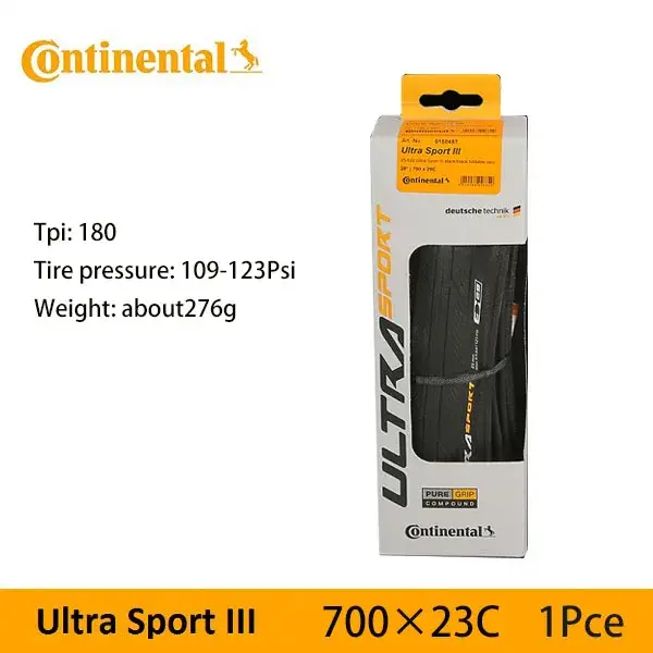 Pneu de vélo de route pliable Continental Grand Sport Race / ULTRA Sport III 700× 23C /25C/28C PureG