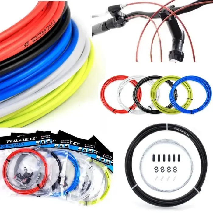 Kit de câbles de frein et de dérailleur en acier à haute teneur en carbone avec gaine pour VTT et vélo de route haute performance