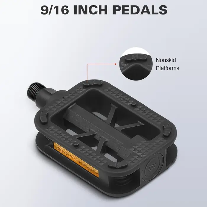 Une paire de pédales de vélo ultralégères à plateforme plate pour VTT