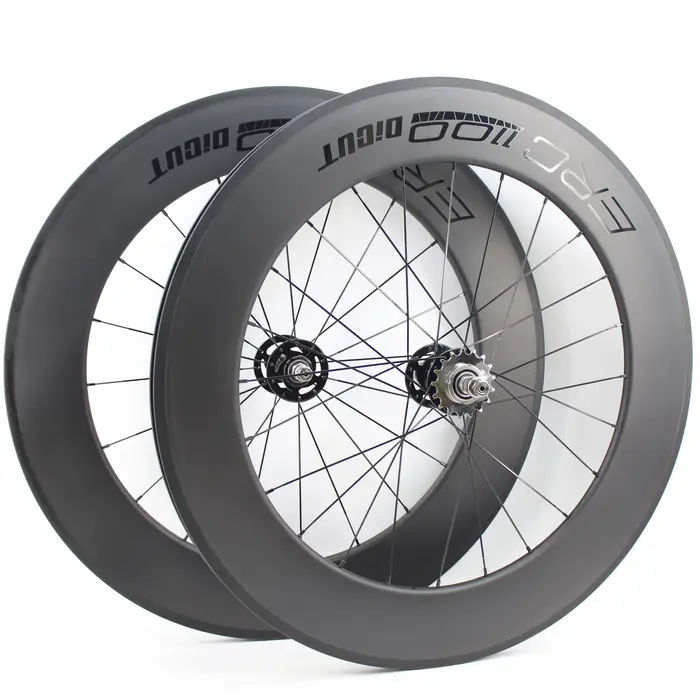 Paire de roues de vélo tubulaires en fibre de carbone 700C, mat UD, 38/50/60/88mm