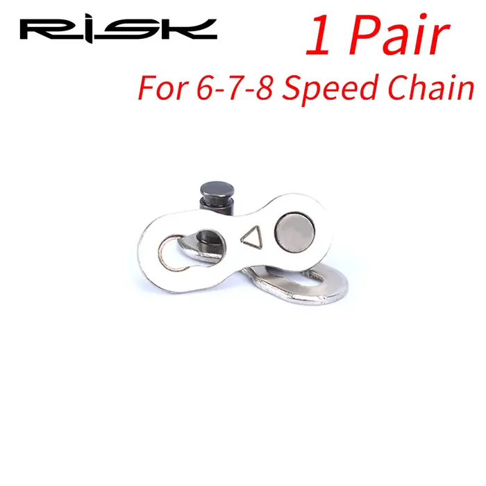 RISK – ensemble de connecteurs de chaîne de vélo à maillons rapides, boucle à dégagement rapide pour