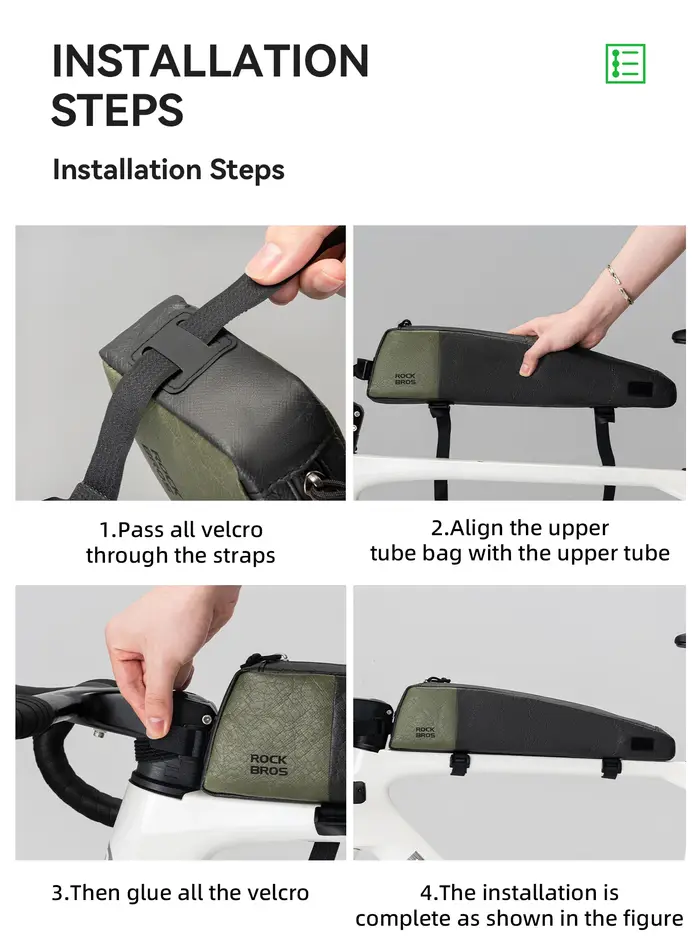 Sac de cadre avant pour vélo