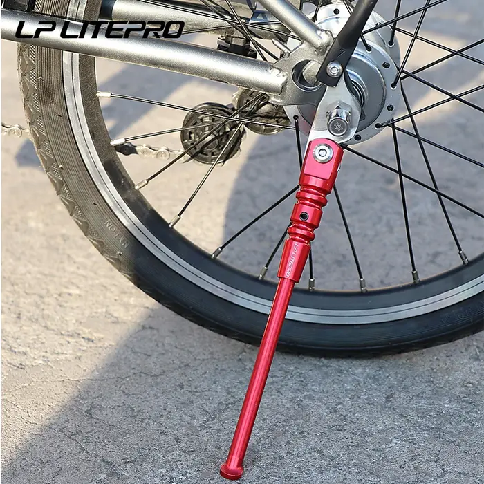 Béquille de vélo en alliage d'aluminium 135G pour vélo pliant Brompton