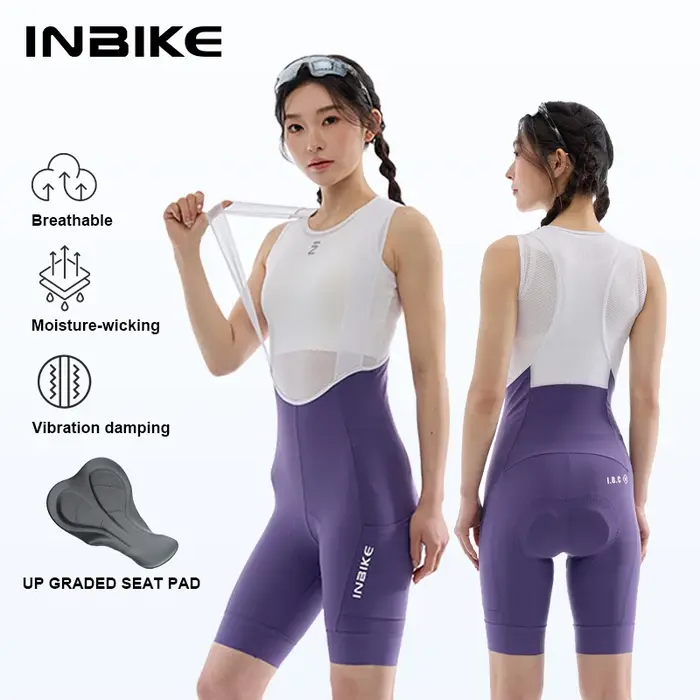 INBIKE Short de cyclisme pour femme