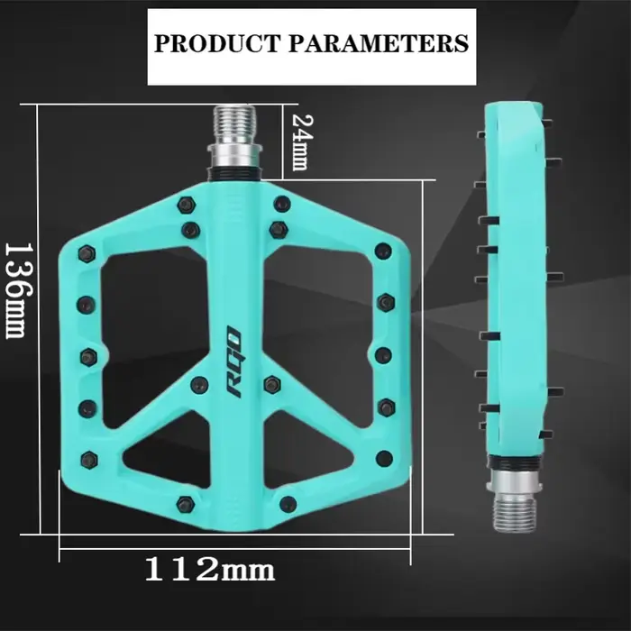 RGO pédales de vélo vtt plate-forme en Nylon repose-pieds plat VTT poignée de palette roulements de pédalier