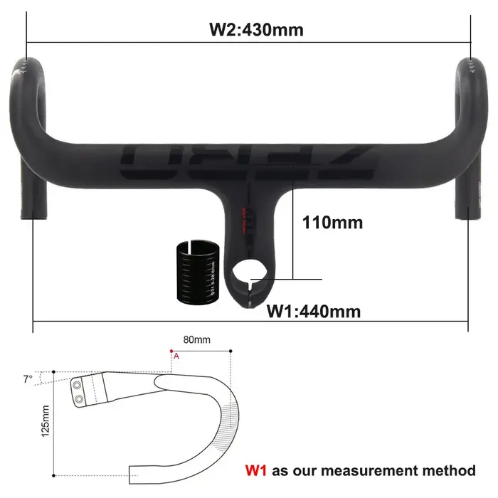 RXL SL guidon en carbone intégré OD2 28.6/31.8mm barre de poignée de vélo de route routage interne