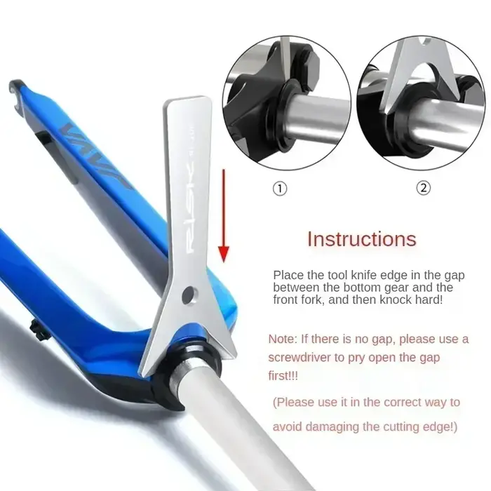 Outil de démontage de la couronne de fourche de vélo