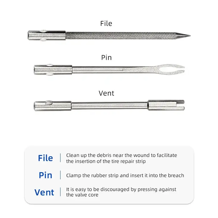 Kit de réparation de pneus Tubeless de vélo