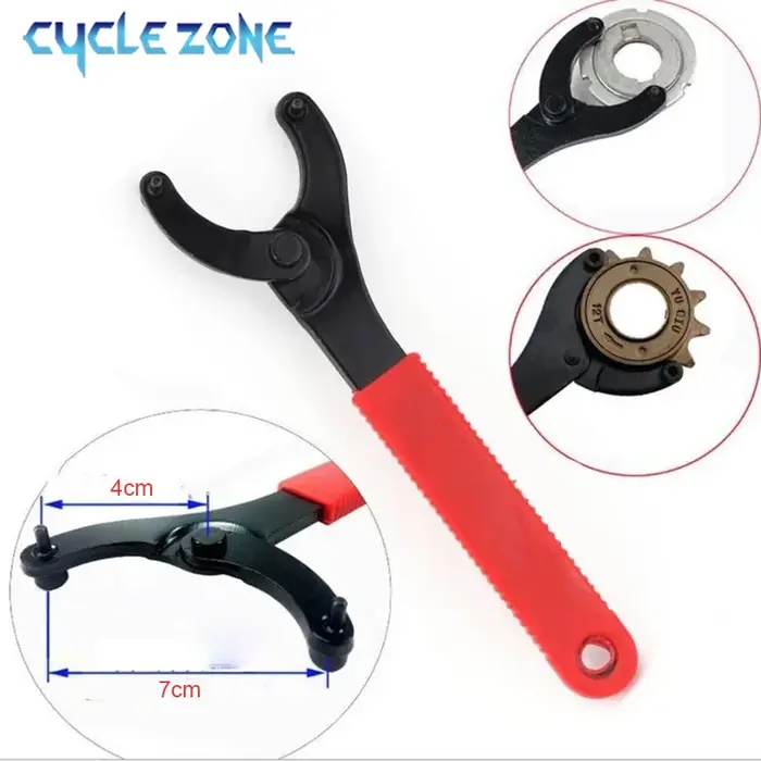Clé de manivelle de roue de chaîne inférieure de vélo
