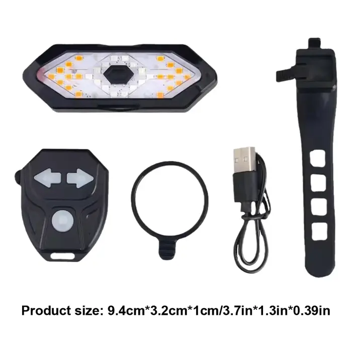 Clignotant LED étanche aste par USB pour trottinette électrique, feu arrière, M365 Pro 2 MI 4, iode