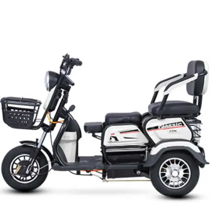 Mini Scooter électrique adulte Tricycle passager 3 roues pour personnes âgées avec siège bébé 1000W puissant