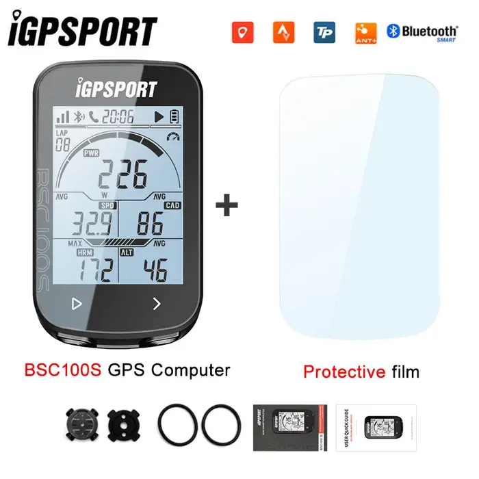 IGPSPORT BSC100S ANT + GPS odomètre vélo ordinateur équitation compteur de vitesse sans fil Support Powermeter 2.6 pouce