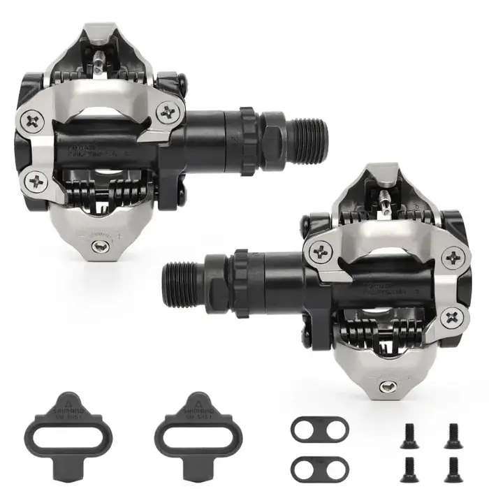 Système de pédales Shimano M520 SPD double face - Fixation facile avec roulements étanches pour une durabilité accrue en cyclisme