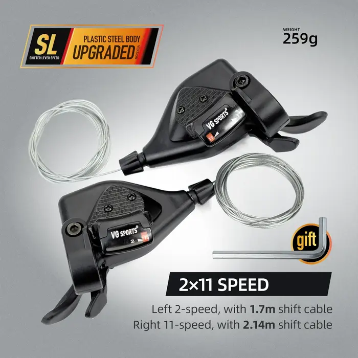 VG SPORTS manette de vitesse de vélo 8 9 10 11 vitesses leviers de frein