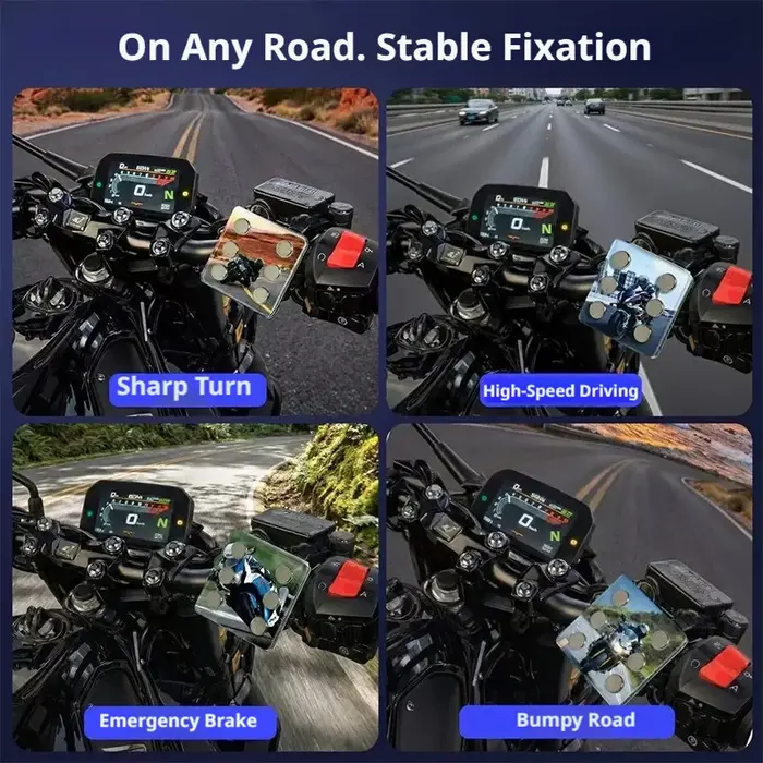 SEAMETAL – support de téléphone magnétique pour guidon de moto