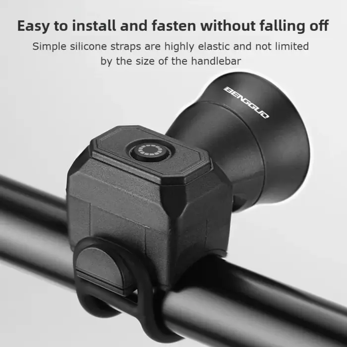 Klaxon de vélo, sonnette de vélo de montagne, chargement Mini USB ou alimenté par batterie, sonnette électronique étanche, équipement de vélo