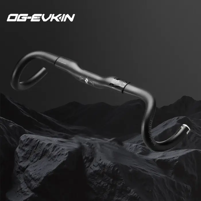 Guidon de vélo de gravier OG-EVKIN VIPERS Carbon Gravel Handlebar, câblage interne, pour vélos de gr