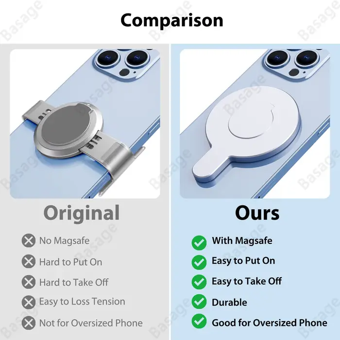 Adaptateur magnétique support de téléphone portable stabilisateur portatif accessoires à dégagement rapide pour DJI Osmo OM6 OM5 OM4 cardan pour Magsafe