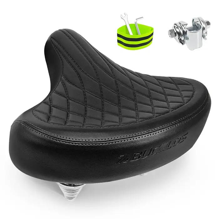 BUCKLOS selle de vélo surdimensionnée ergonomique élargir épaissir selle de VTT de route doux confor