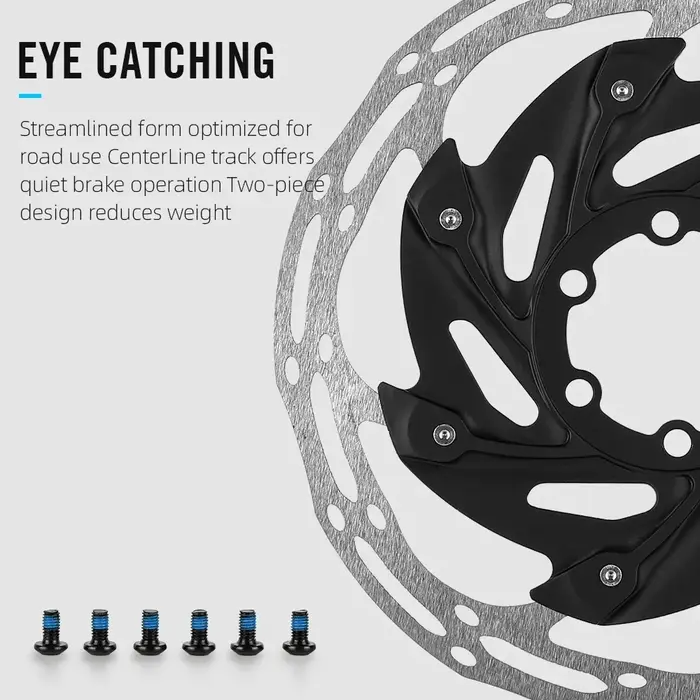 RYET Rotors de frein de vélo 140mm/160mm 6 boulons et verrouillage central