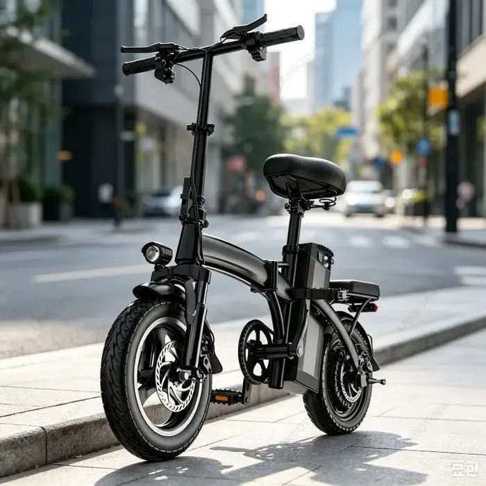 Vélo électrique pliable portable pour adultes, vélo électrique léger alimenté par batterie au lithium de 14 pouces pour le transport quotidien en ville