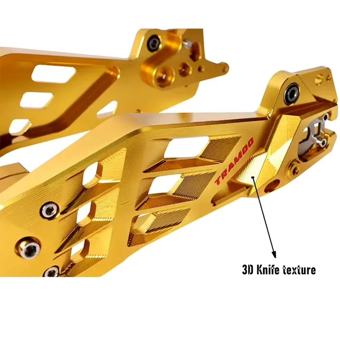 Cadre de moteur de fourche plate arrière évidée