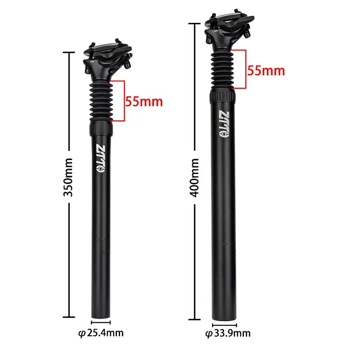ZTTO vélo 25.4 27.2 28.6 30 30.4 30.9 31.6*350L tige de selle Suspension amortisseur Tube
