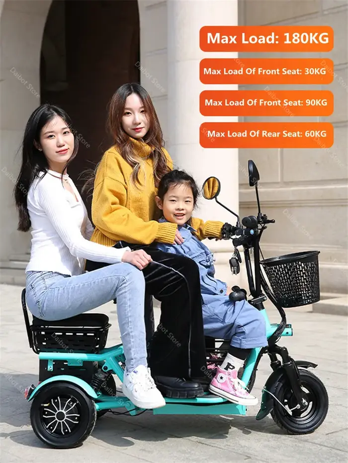 Tricycle électrique pliant pour adultes