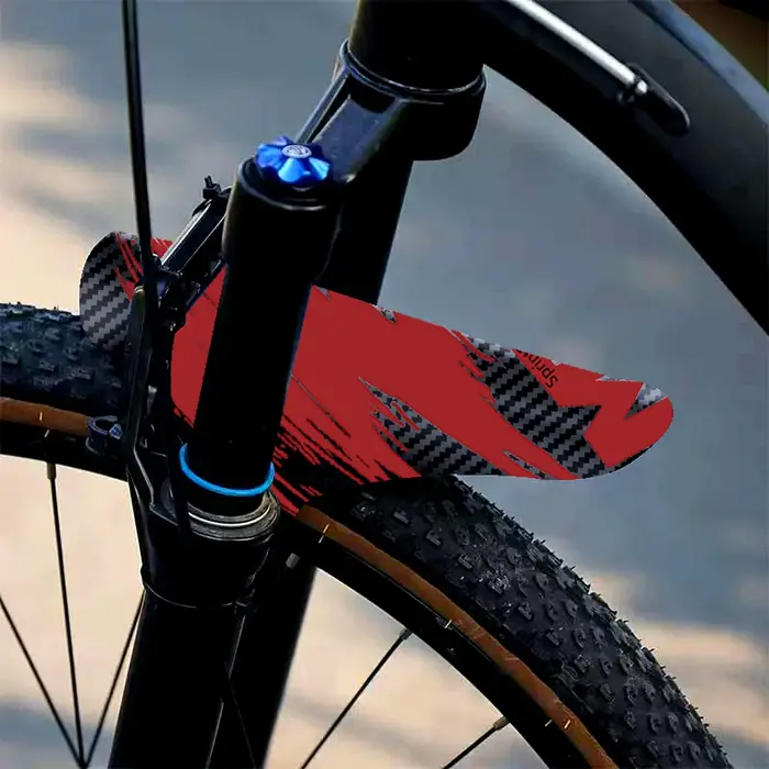 Garde-boue de vélo ultraléger à motif de carbone amélioré