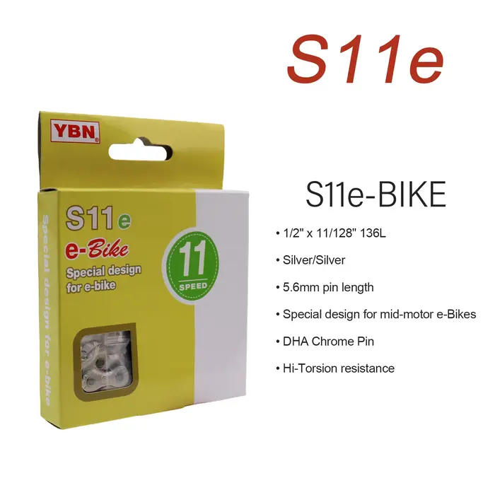 Chaîne de vélo électrique YBN 8/9/10/11/12 vitesses