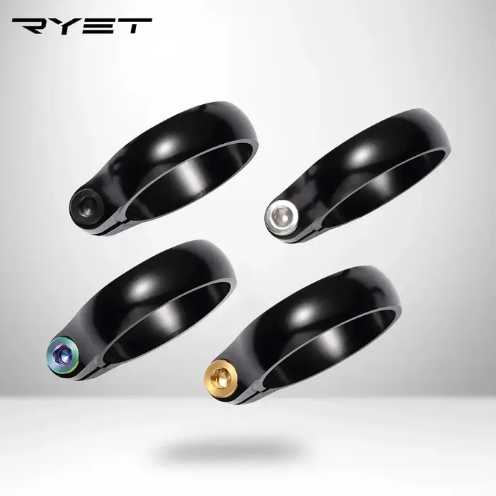 Pince de tige de selle de vélo ultralégère, en alliage de titane CNC, pour tige de selle de vélo de 