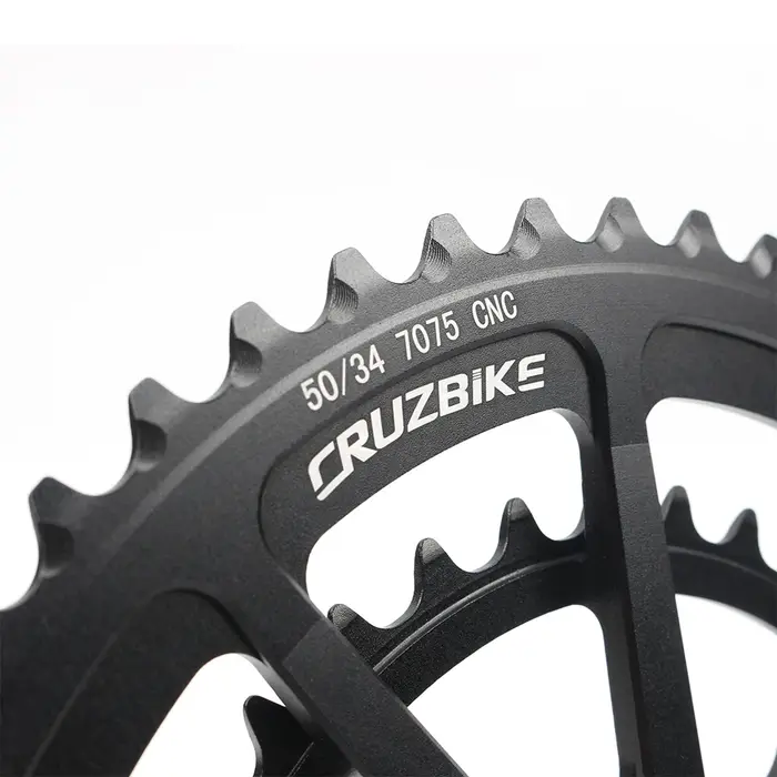 Plateau de pédalier double CRUZbike pour vélo de route 50-34T 52-36T 52-42T 53-39T