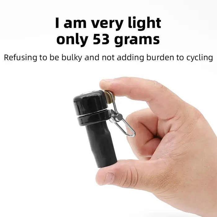 BKPTX sonnette de vélo incurvée guidon bouchon cloche klaxon étanche 80dB fort haute décibel anneau alarme