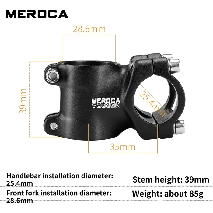Potence de vélo MEROCA MTB 35 mm