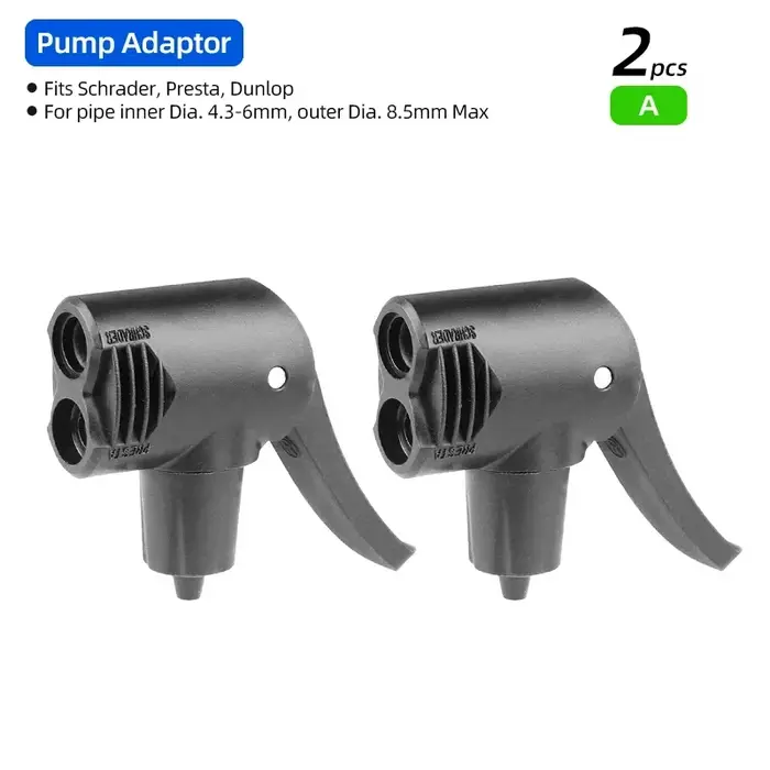 Pompe à main en plastique Schrader/Presta pour vélo de route et VTT