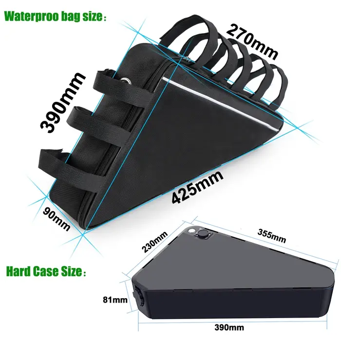 18650 21700 batterie de vélo électrique Triangle tube inférieur Batteries au Lithium Pack