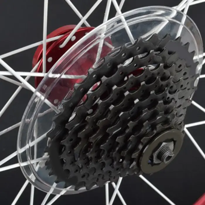 Couvercle de protection de rayons de roue libre de garde de volant d'inertie de vélo de route pour moyeux de boîte de frein à disque de VTT et Cassettes de dérailleur