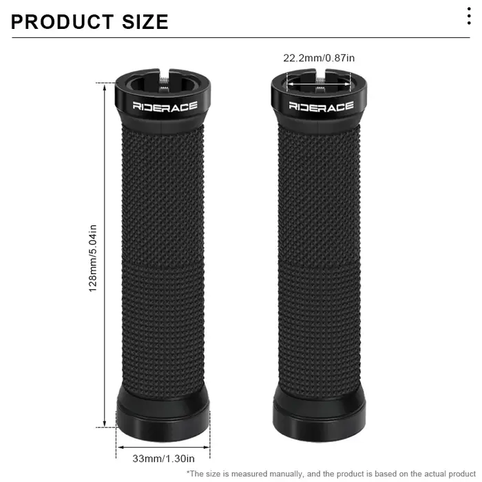 RIDERACE poignées de guidon de vélo verrouillage sur vtt VTT poignée barre couverture antichoc antidérapant ergonomique