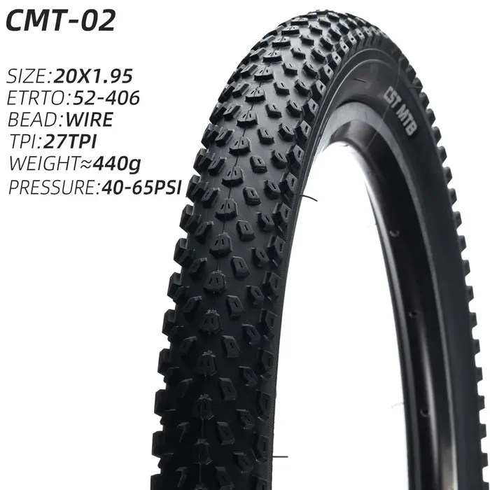 Pneu de vélo de montagne CST CMT-02 pour vélo enfant, pneu VTT 20 22 24 26 pouces 20x1.95 22x1.95 24