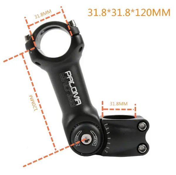 Potence réglable pour vélo de route et VTT, 90/110/130/25.4mm x 31.8/90/120mm