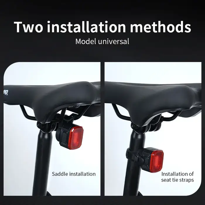 Feu arrière de vélo intelligent avec capteur de freinage