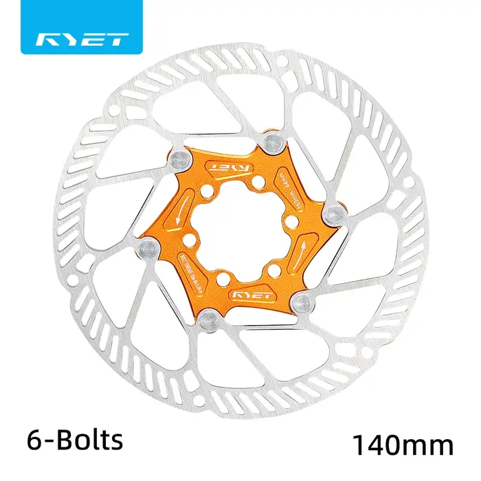 RYET Rotor de disque de vélo flottant ultraléger 140mm 160mm - 6 boulons et verrouillage central en 