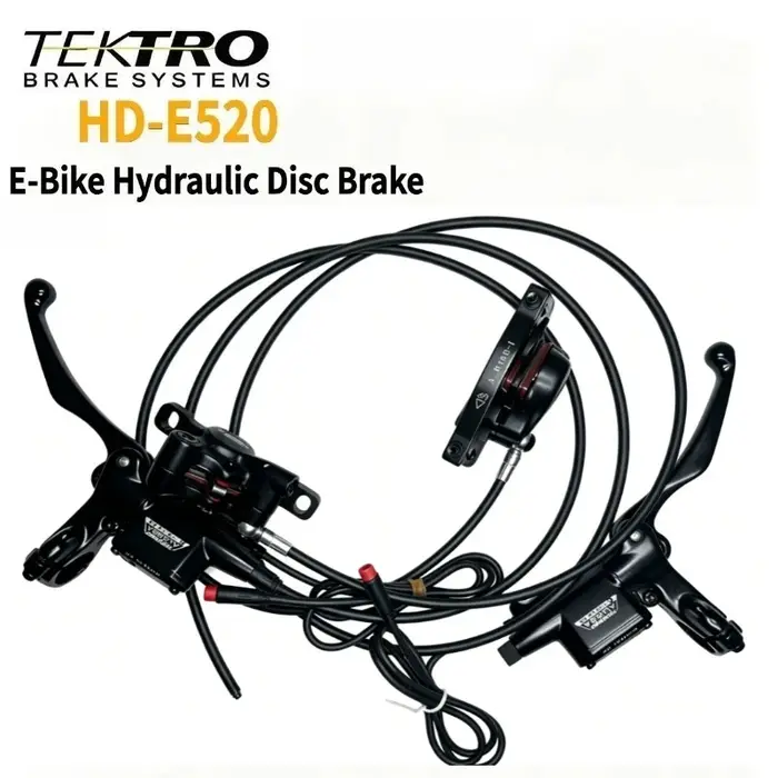 Frein hydraulique TEKTRO HD-E520 pour vélo électrique, frein à disque à huile à 2 pistons avec capteur de coupure de frein pour VTT électrique