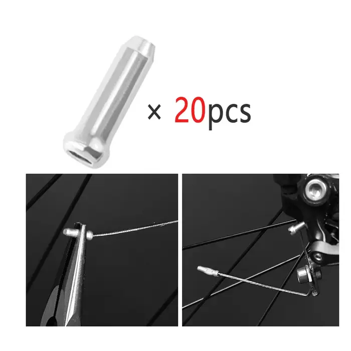 Embouts de câble de vélo en alliage d'aluminium